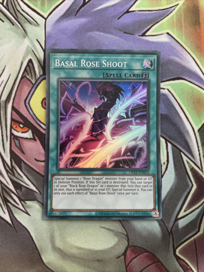 OP17-EN012 Basal Rose Shoot Super Rare UNL Edition NM Yugioh Card
