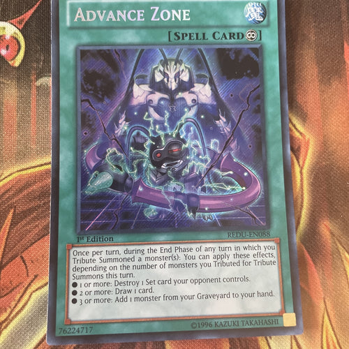 REDU-EN088 Yugioh Secret Rare Advance Zone 1st Edition (NM)