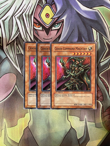 SD6-EN008 x3 Chaos Command Magician Common Excellent Condition Yugioh