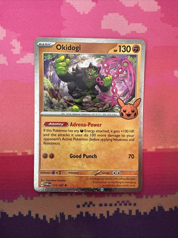 Pokemon Card Okidogi Trick Or Trade Cosmo Holo Rare 111/167 Near Mint