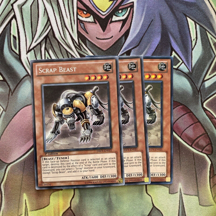 DREV-EN021 x3 Scrap Beast Rare Excellent Condition Yugioh