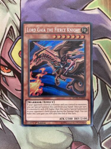 MVP1-ENS50 Lord Gaia The Fierce Knight Secret Rare 1st Edition NM Yugioh Card