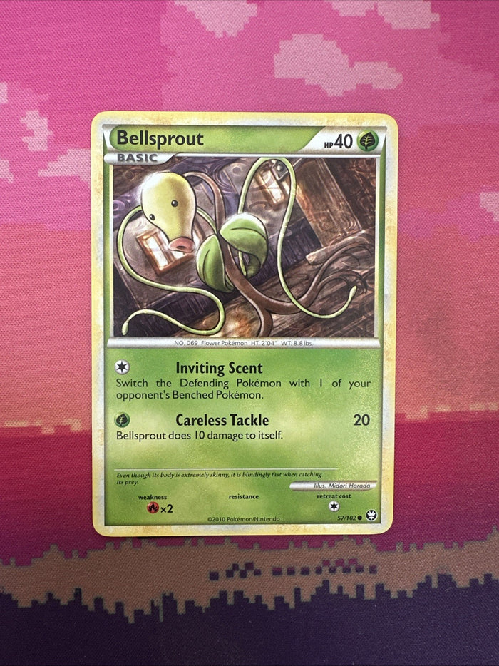 Pokemon Card BellsproutTriumphant Common 57/102 Near Mint