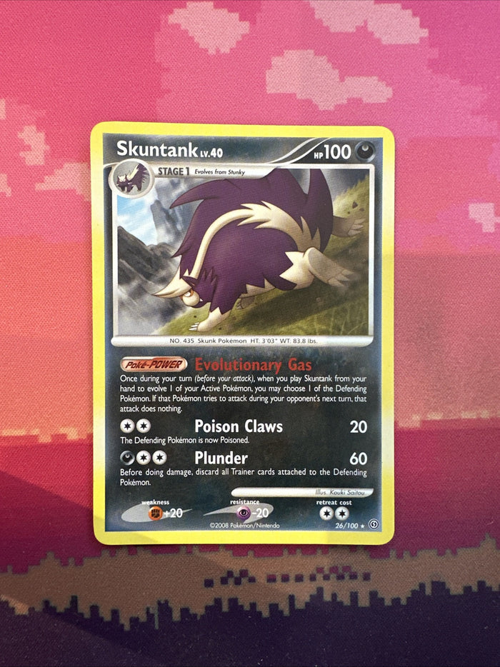 Pokemon Card Skuntank Stormfront Rare 26/100 Near Mint