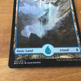 Island Battle For Zendikar - Foil Full Art Land Excellent Magic MTG