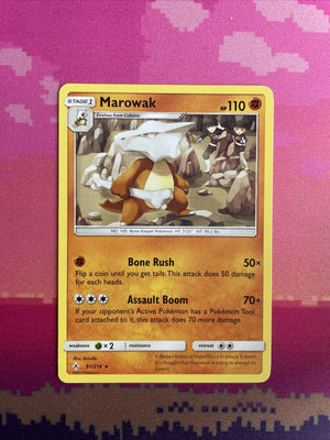 Pokemon Card Marowak Unbroken Bonds Rare 91/214 NM