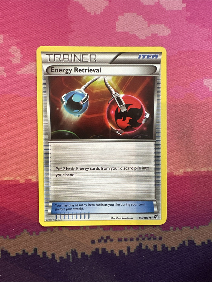 Pokemon Card Energy Retrieval Plasma Blast Uncommon 80/101 NM