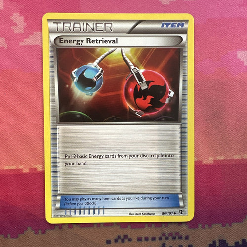 Pokemon Card Energy Retrieval Plasma Blast Uncommon 80/101 NM