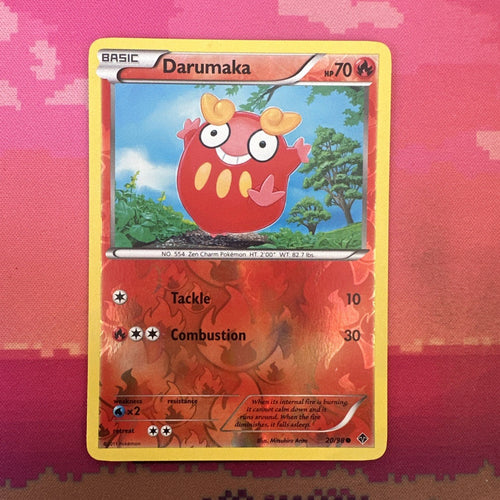 Pokemon Card Darumaka Emerging Powers Reverse Holo 20/98 Near Mint