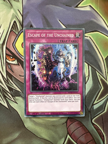 MP20-EN191 Escape Of The Unchained Common 1st Edition NM Yugioh Card