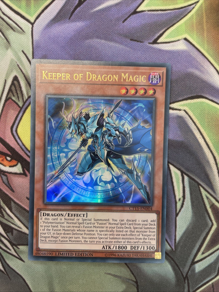 CT15-EN004 Keeper Of Dragon Magic Ultra Rare Lim Edition NM Yugioh Card