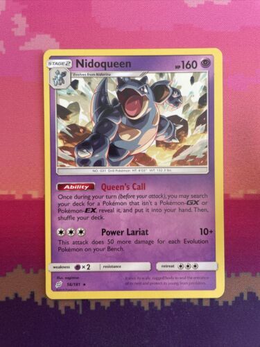 Pokemon Card Nidoqueen Team Up Rare 56/181 NM