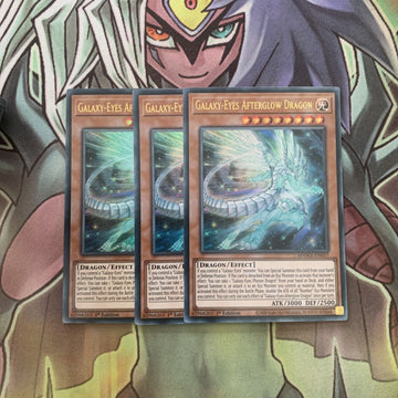 MAMA-EN057 x3 Galaxy-Eyes Afterglow Dragon Ultra Rare Excellent Condition Yugioh