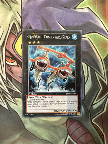 SP13-EN024 Submersible Carrier Aero Shark Starfoil 1st Edition NM Yugioh Card