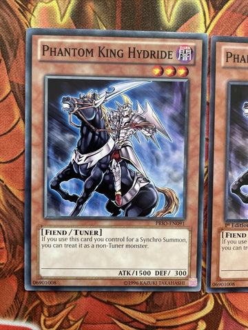 PRIO-EN091 x3 Phantom King Hydride- Common - 1st Edition Yugioh (back)