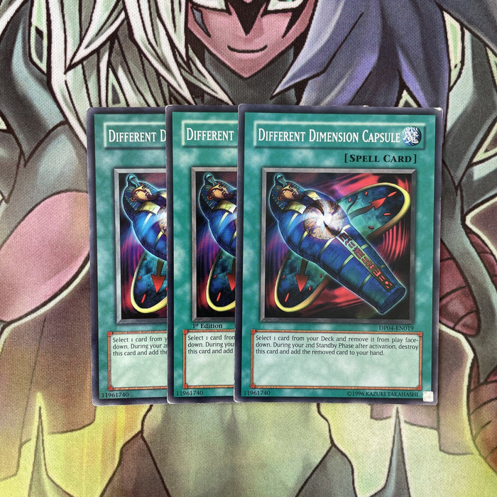 DP04-EN019 x3 Different Dimension Capsule Common Excellent Condition Yugioh