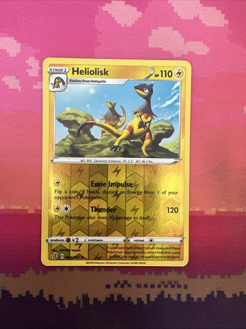 Pokemon Card Heliolisk Rebel Clash Reverse Holo 064/192 NM