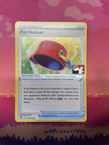 Pokemon Card Pot Helmet Prize Pack Cosmo Holo 146/172 Near Mint