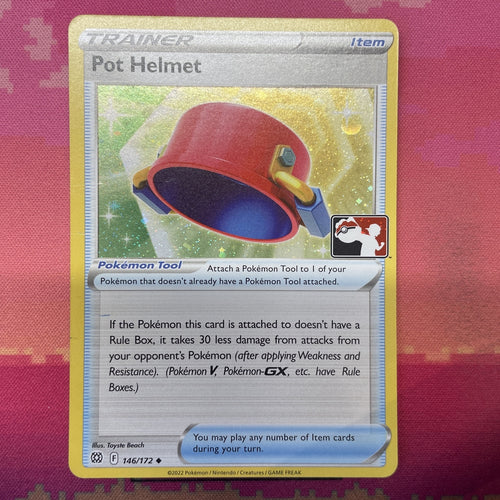 Pokemon Card Pot Helmet Prize Pack Cosmo Holo 146/172 Near Mint