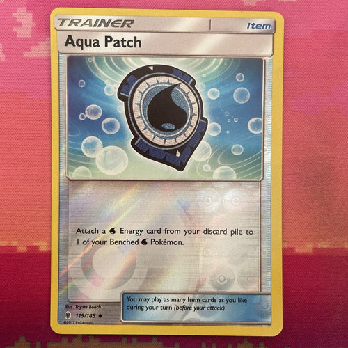 Pokemon Card Aqua Patch Guardians Rising Reverse Holo 119/145 Near Mint