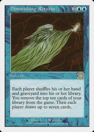 Diminishing Returns - Sixth Edition Rare Excellent Magic MTG