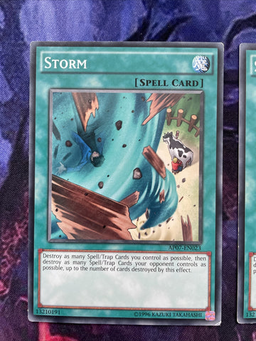 AP07-EN023 x3 Storm Common PLAYSET Yugioh (back)