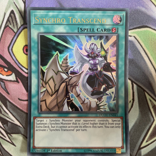 DUOV-EN041 Synchro Transcend Ultra Rare ANUBIS SHIFT 1st Edition NM Yugioh