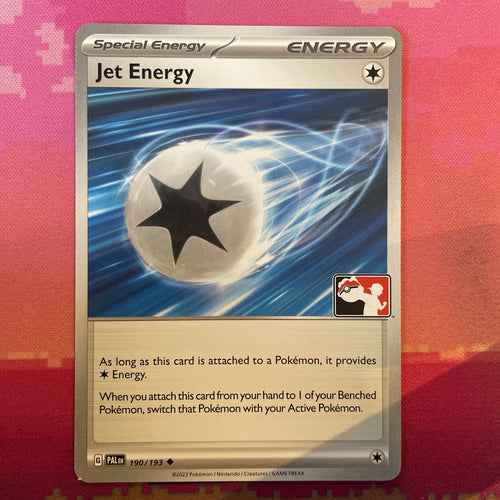 Pokemon Card Jet Energy Prize Pack Stamp 190/193 Near Mint