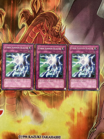 POTD-EN057 3x Cyber Summon Blaster Rare yugioh