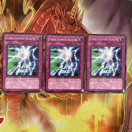 POTD-EN057 3x Cyber Summon Blaster Rare yugioh