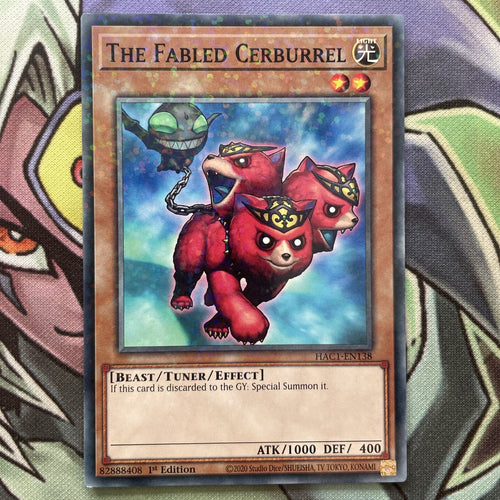 HAC1-EN138 The Fabled Cerburrel Duel Terminal Foil 1st Edition NM Yugioh Card