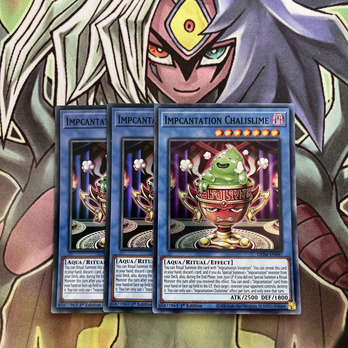 GEIM-EN047 x3 Impcantation Chalisme Super Rare Excellent Condition Yugioh