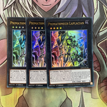 GFP2-EN146 x3 Primathmech Laplacian Ultra Rare Excellent Condition Yugioh
