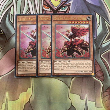 LC5D-EN096 x3 Queen Angel of Roses Ultra Rare Excellent Condition Yugioh