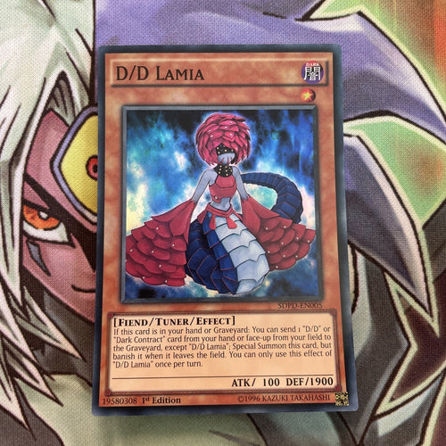 SDPD-EN005 D/D Lamia Super Rare 1st Edition NM Yugioh Card