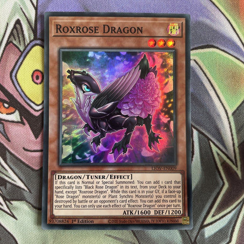 LIOV-EN009 Roxrose Dragon Super Rare 1st Edition NM Yugioh Card