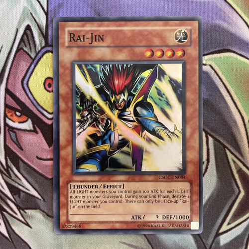 CSOC-EN084 Rai-Jin Super Rare Unlimited Edition NM Yugioh Card
