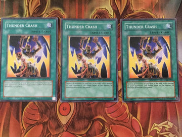 IOC-043 / DR2-EN043 Yugioh 3x Thunder Crash (Mixed)