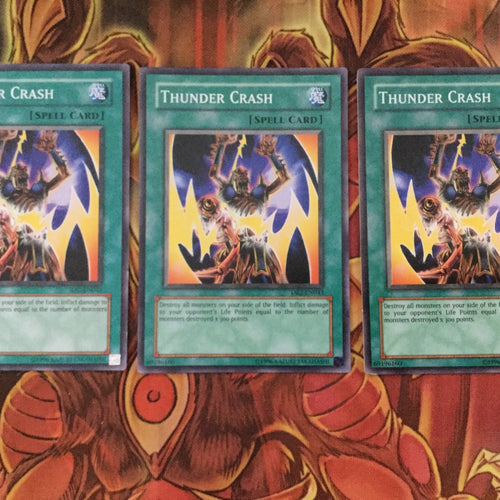 IOC-043 / DR2-EN043 Yugioh 3x Thunder Crash (Mixed)