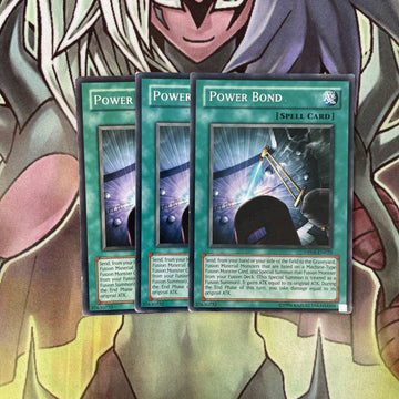 DP04-EN020 x3 Power Bond Rare Excellent Condition Yugioh