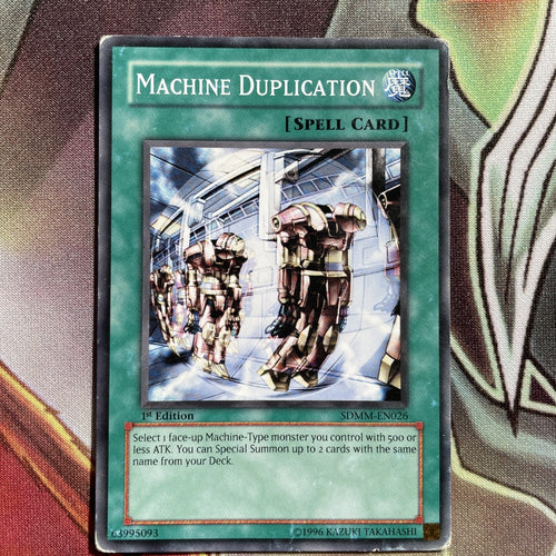 SDMM-EN026 Machine Duplication Common 1st Edition Yugioh Card played