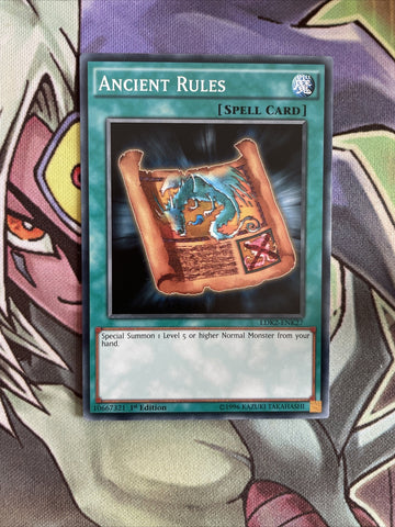LDK2-ENK27 Ancient Rules Common Unlimited Edition NM Yugioh Card