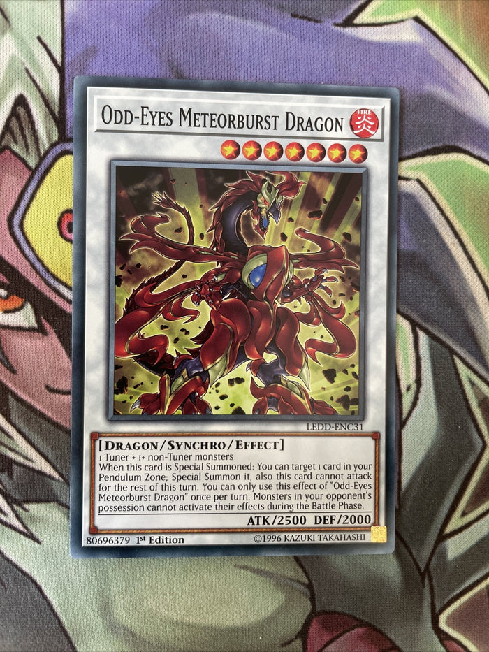 LEDD-ENC31 Odd-Eyes Meteorburst Dragon Common Mixed Edition NM Yugioh Card