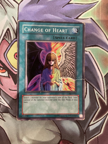 SKE-032 Change Of Heart Common Varying Editions WORN Yugioh Card