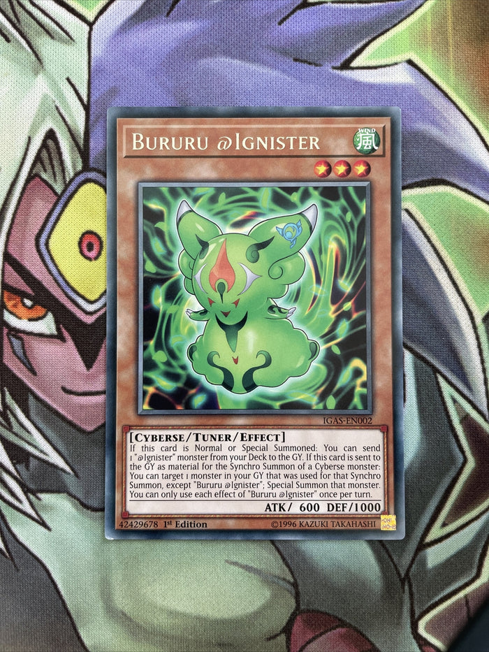 IGAS-EN002 Bururu @Ignister Rare 1st Edition NM Yugioh Card