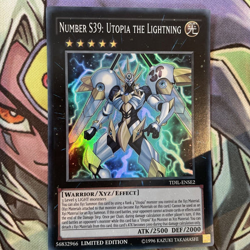 TDIL-ENSE2 Number S39: Utopia The Lightning Super Lim Edition NM Yugioh Card