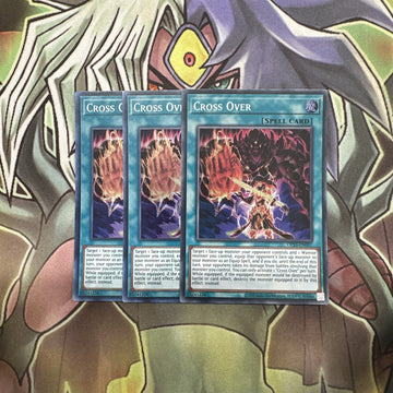 OP15-EN007 x3 Cross Over Super Rare Excellent Condition Yugioh
