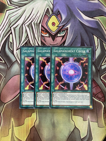 SDSB-EN023 x3 Salamagreat Circle Super Rare Excellent Condition Yugioh