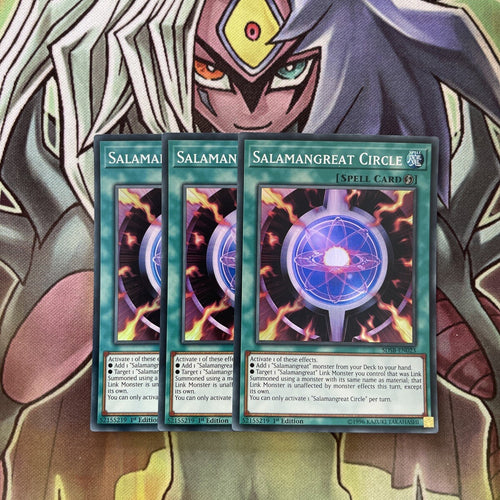 SDSB-EN023 x3 Salamagreat Circle Super Rare Excellent Condition Yugioh