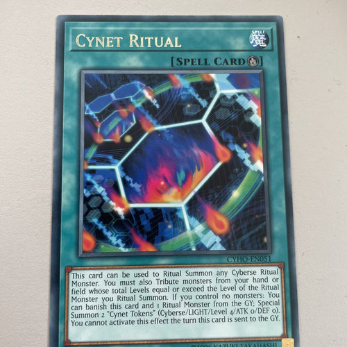 CYHO-EN051 CYNET RITUAL RARE 1ST EDITION YuGiOh CARD